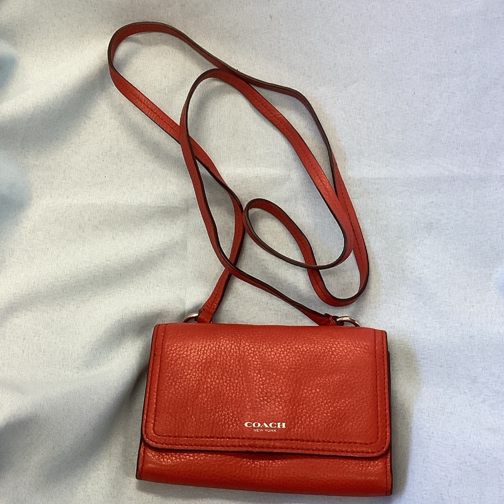 Coach Vibrant Red Crossbody Bag